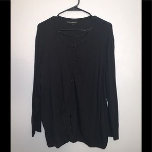 Black cardigan. Plus size.